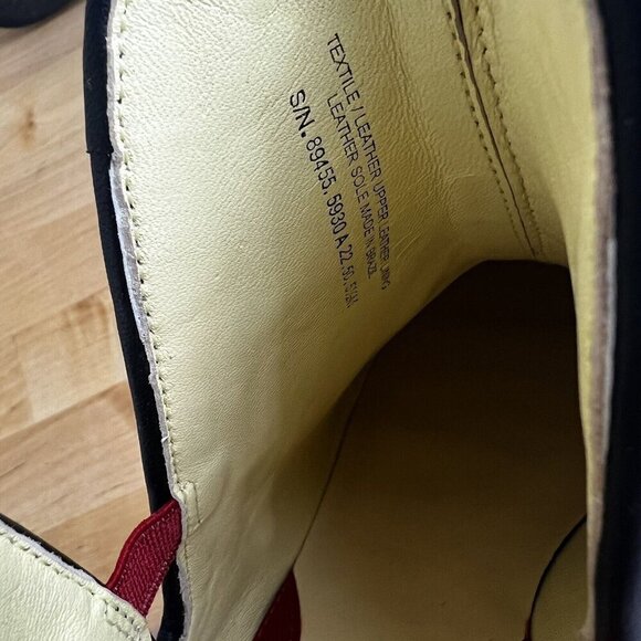 Tory Burch Claire McCardell Striped Slip On Textile Boot Size 5.5 Unique Retro - Picture 12 of 12